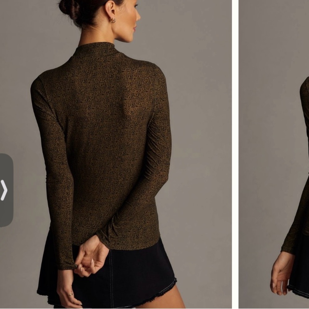 Anthropologie Scotch & Soda Printed Long Sleeved Mockneck Top - Picture 7 of 9